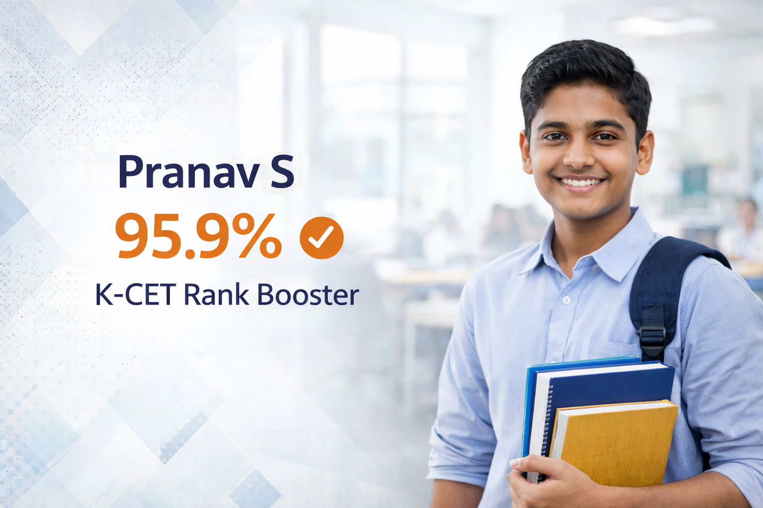 Topper student CET performance